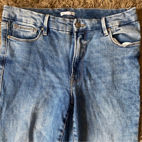 Good American Good Legs Straight Denim Jeans Indigo Size 12/31 GLSNF740OP - Picture 2 of 9